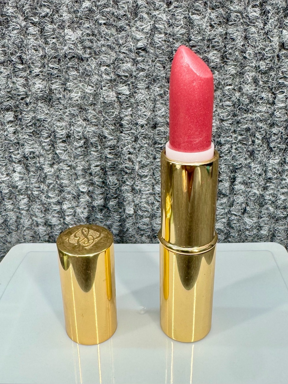 Estée Lauder Lipstick CANDY 116 Pure Color Long Lasting Gold Tube Discontinued
